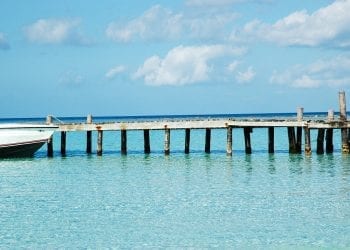 belize pontoon and boat