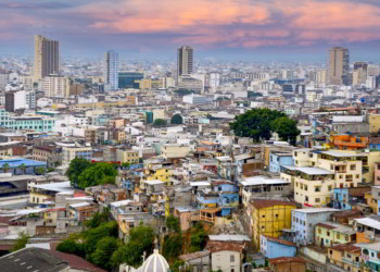 Aerial view of Guayaquil, Ecuador