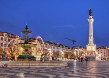 Rossio Square, Lisbon, Portugal