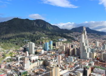 Aerial view of Bogota, Colombia