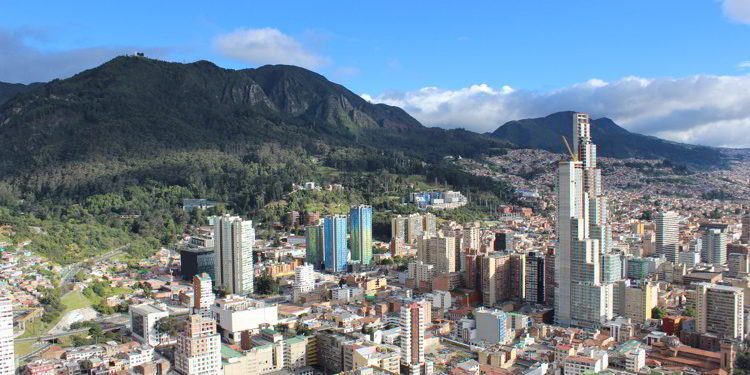 Aerial view of Bogota, Colombia