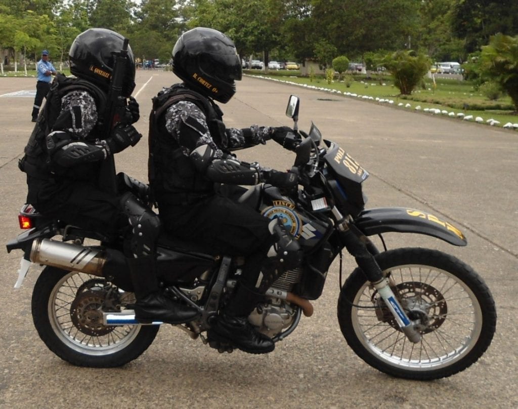 Members of the "Lince" Motorized Police Service