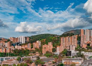 Panoramic of El Poblado in Medellin City