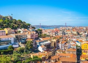 Lisbon view across the city