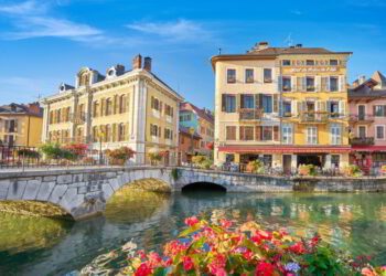 Canal de Thiou, Annecy, France.