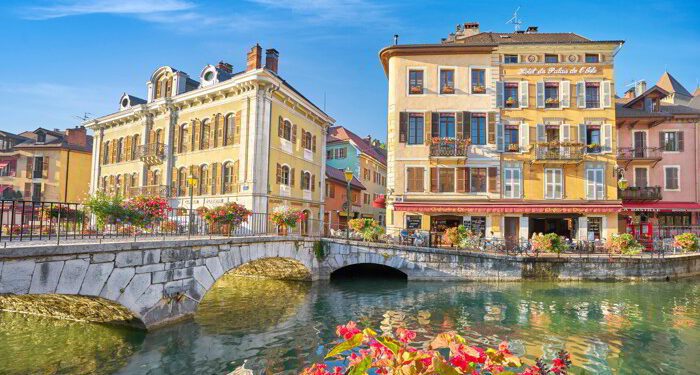 Canal de Thiou, Annecy, France.