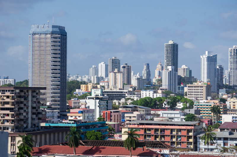 downtown panama city summertime