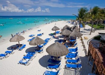 Strand von Playa del Carmen, Beach of Playa del Carmen.