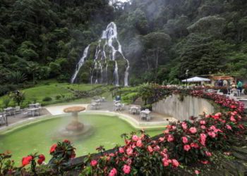 Thermal sources Santa Rosa de Cabal in the coffee zone of Pereira, Colombia