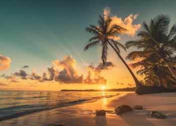 Tropical beach in Punta Cana, Dominican Republic