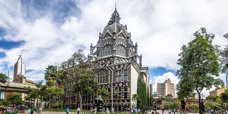 Botero Square and Palace of Culture, Medellin, Colombia