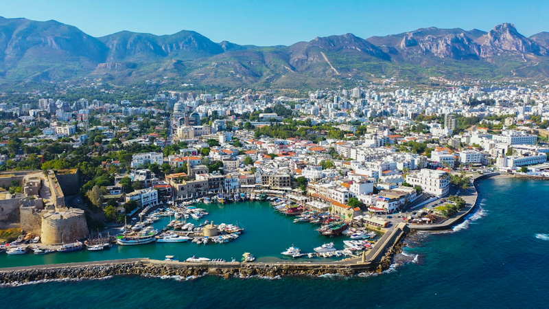 northern cyprus aerial view