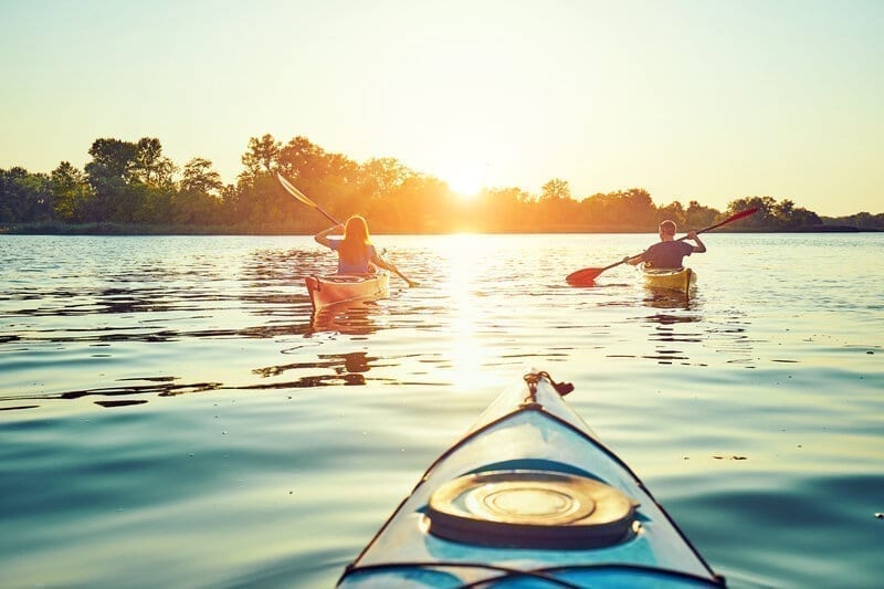 Kayak in a river