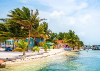 Colorful houses in Caye Caulker