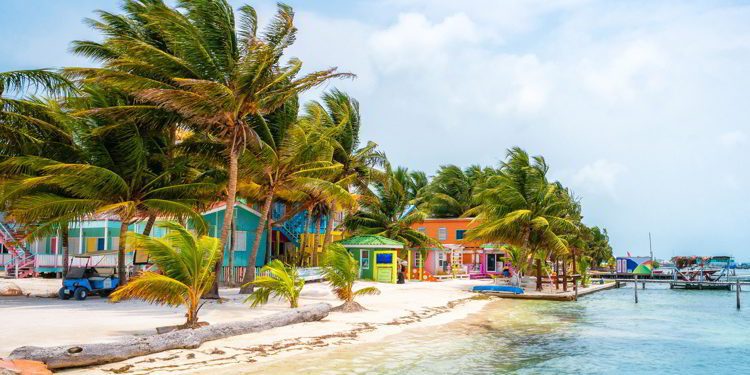 Colorful houses in Caye Caulker