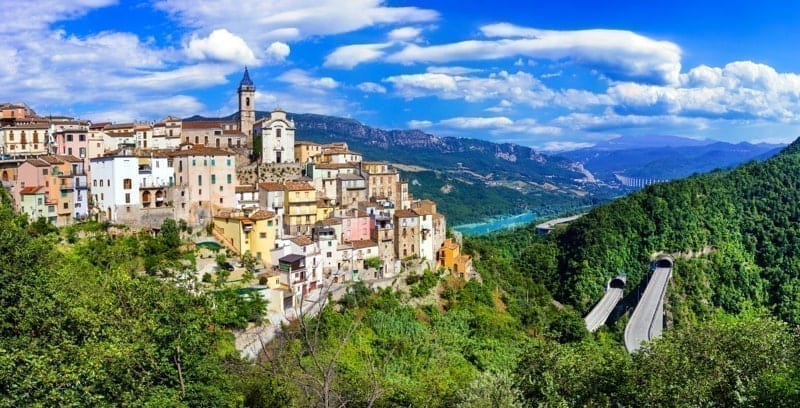 Pictorial Colledimezzo village, Abruzzo,Italy.