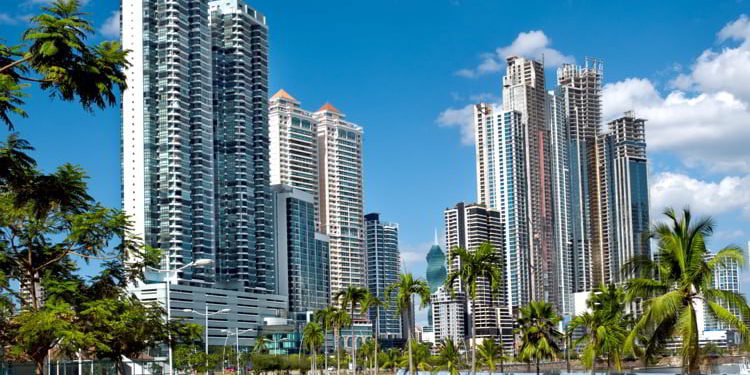 A view of Cinta Costera in Panama City, Panama