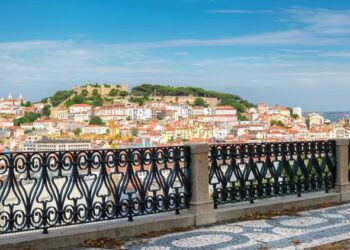 Lisbon City skyline.