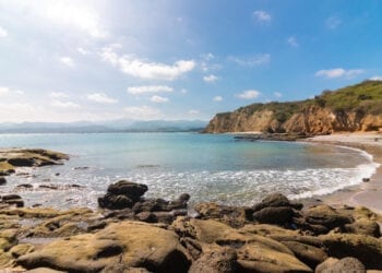 Rocky beach at Los Frailes, Manabi, Ecuador