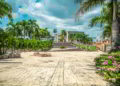 Christopher Columbus Palace on Plaza de España in the historic center of Santo Domingo, Dominican Republic