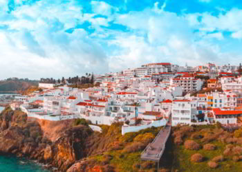 Giant panorama about Albufeira in Portugal