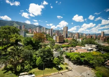 City view of beautiful Medellin, Colombia