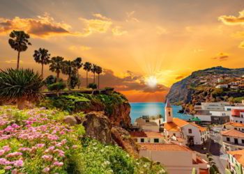 Camara de Lobos village in Madeila island, Portugal