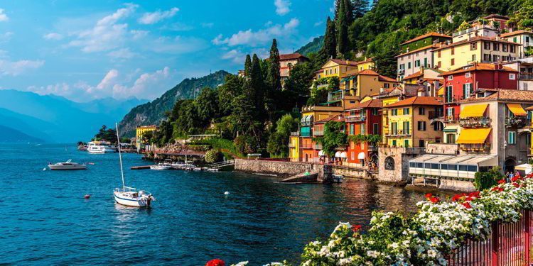 Varenna, small town on lake Como, Italy