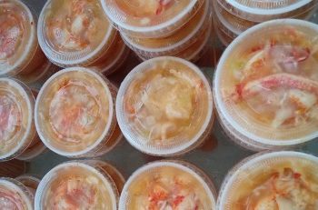 Lobster ceviche. panama's street foods