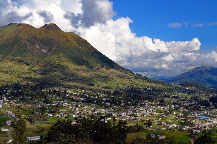 Otavalo, Ecuador - Town by Lago San Pablo. ecuador