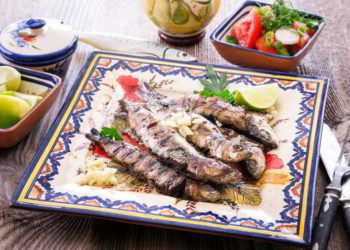 Portuguese grilled sardines