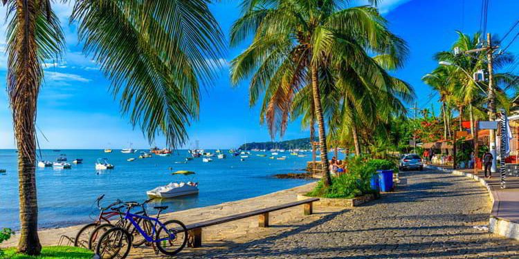 Seafront of Brigitte Bardot in Buzios, Rio de Janeiro, Brazil