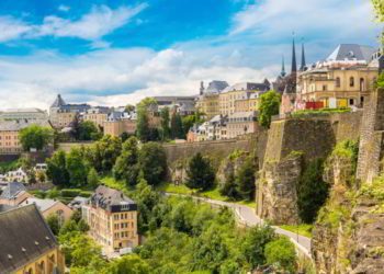 Panoramic cityscape of Luxembourg