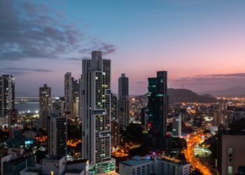 Skyscraper cityscape of Panama City, real estate in Panama