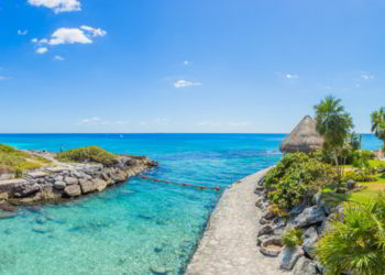 Caribbean beach in Mexico