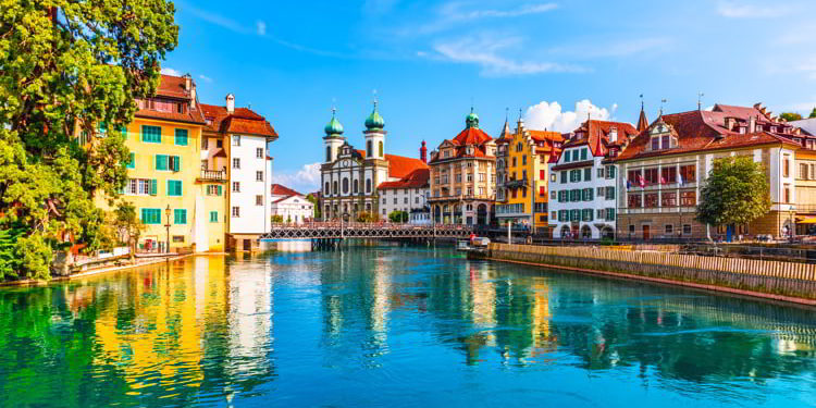 Old Town architecture of Lucerne, Switzerland