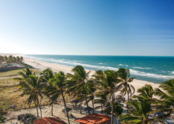 A beach in Fortaleza, Ceará, Brazil