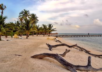 Beautiful Ambergris Caye in Sand Pedro Island, Belize.