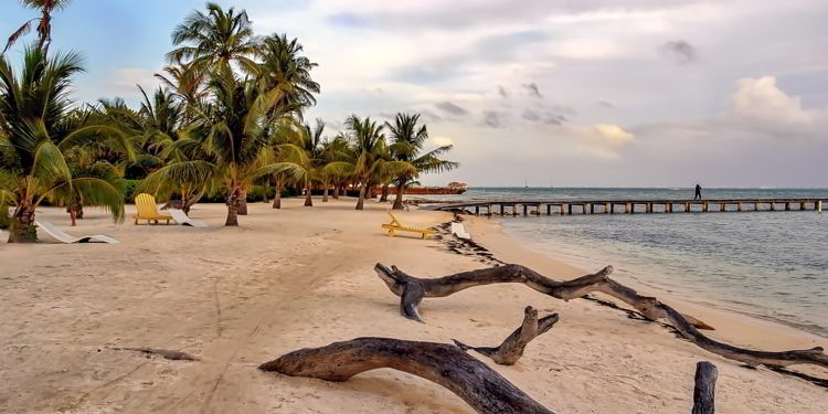 Beautiful Ambergris Caye in Sand Pedro Island, Belize.