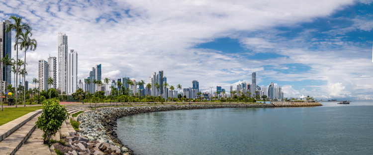 Panoramic view of Panama City Skyline