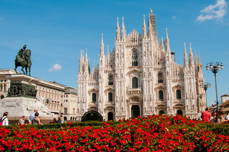 A Cathedral in Milan, Italy 
