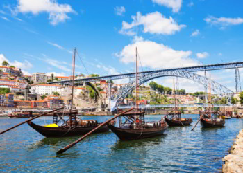 Douro river in Porto, Portugal