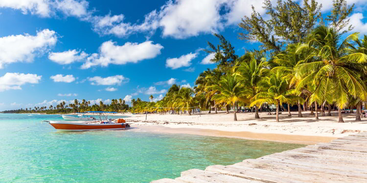 Caribbean beach in Dominican Republic