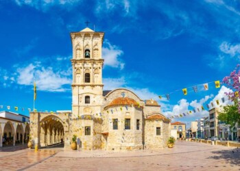 Life in Larnaca, Cyprus. Church of Saint Lazarus in Larnaca