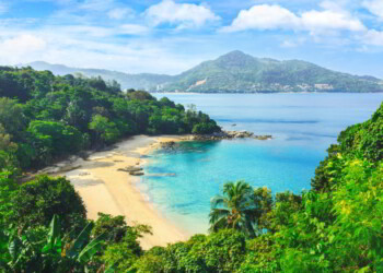 Picturesque view of Andaman sea in Phuket island, Thailand