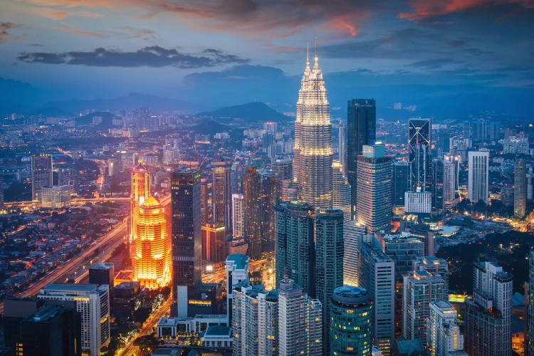 Petronas Twin Tower in Kuala Lumpur, Malaysia