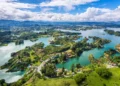 Panoramic view of Guatape, near Medellin, Colombia.