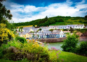 View of the seaside town of Dunmore East, County Waterford, Ireland. home overseas