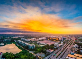 View of Chiang Mai, in Thailand. retirement life