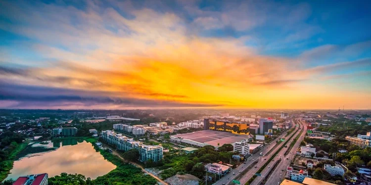 View of Chiang Mai, in Thailand. retirement life